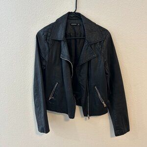 Black Faux Leather Jacket